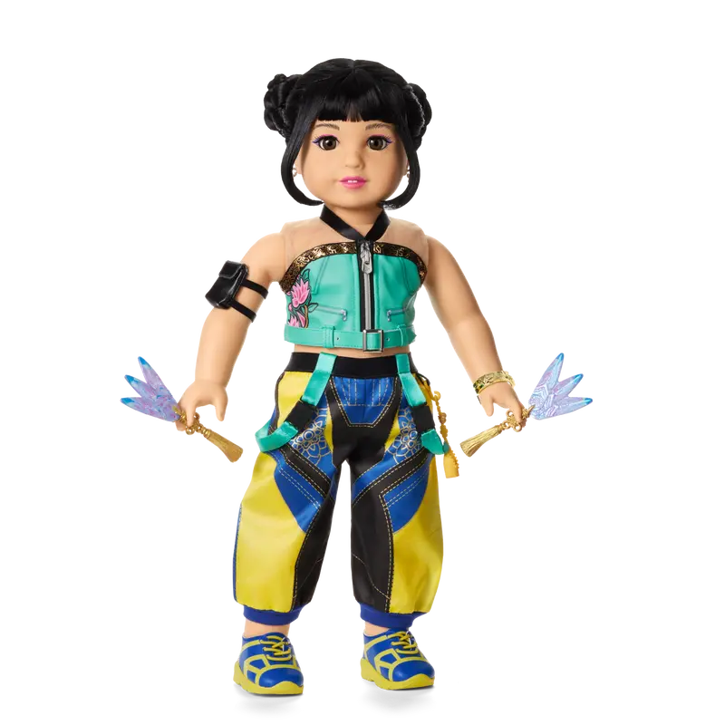 American Girl® X Kpop Demon Hunters Huntr/X Zoey 18-Inch Doll 1