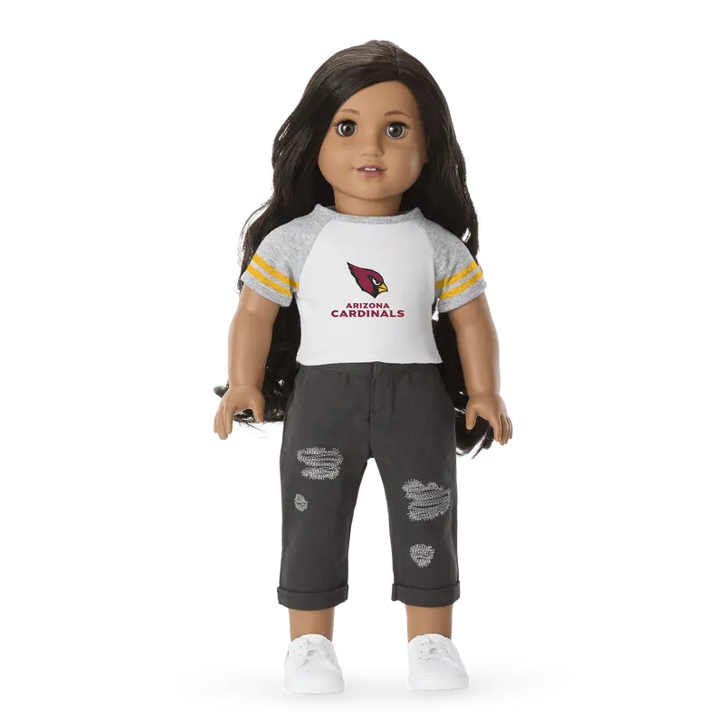 American Girl® X Nfl Arizona Cardinals Fan Tee For 18-Inch Dolls 2