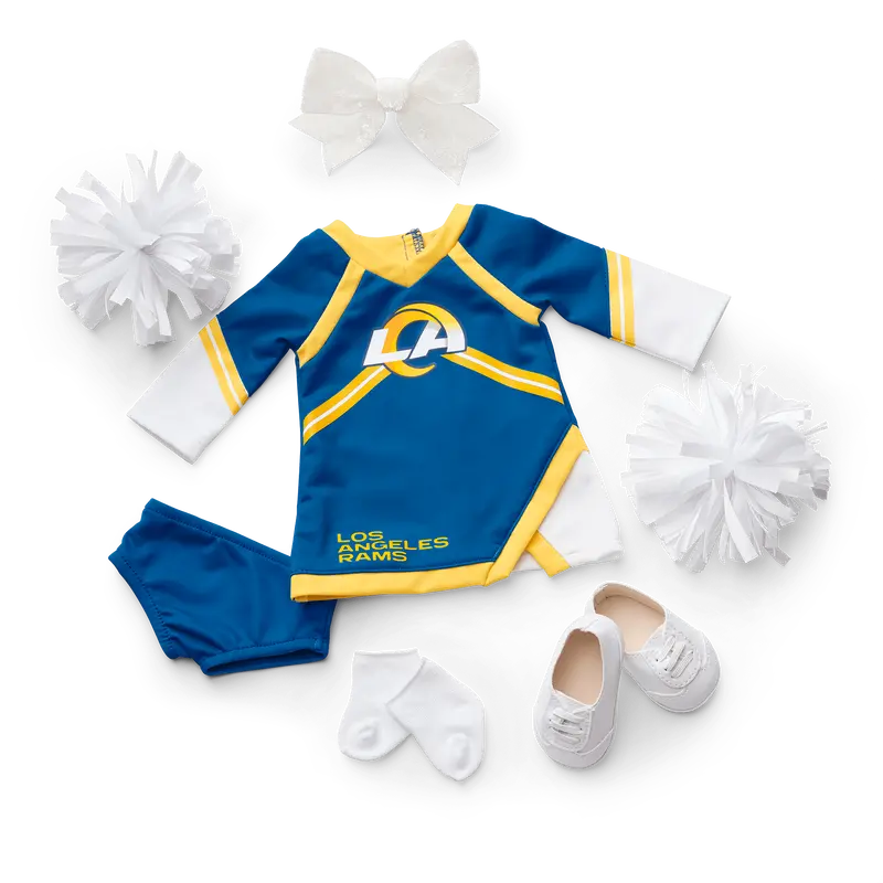 American Girl® X Nfl Los Angeles Rams Cheer Uniform For 18-Inch Dolls 1