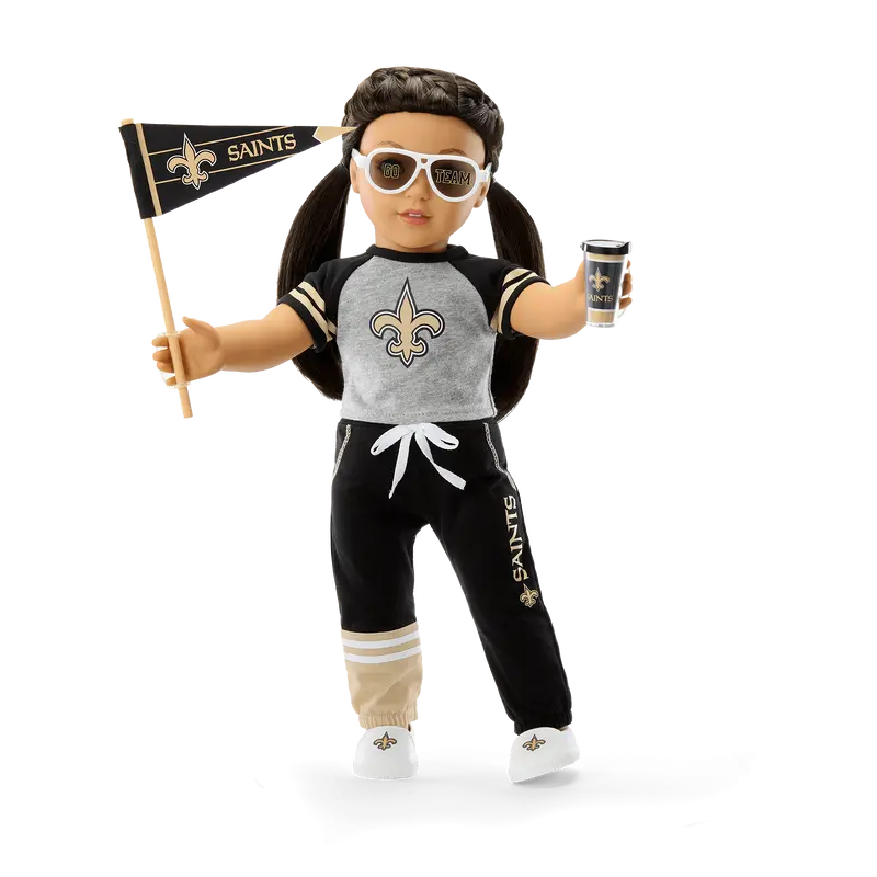 American Girl® X Nfl New Orleans Saints Fan Outfit & Accessories For 18-Inch Dolls 2