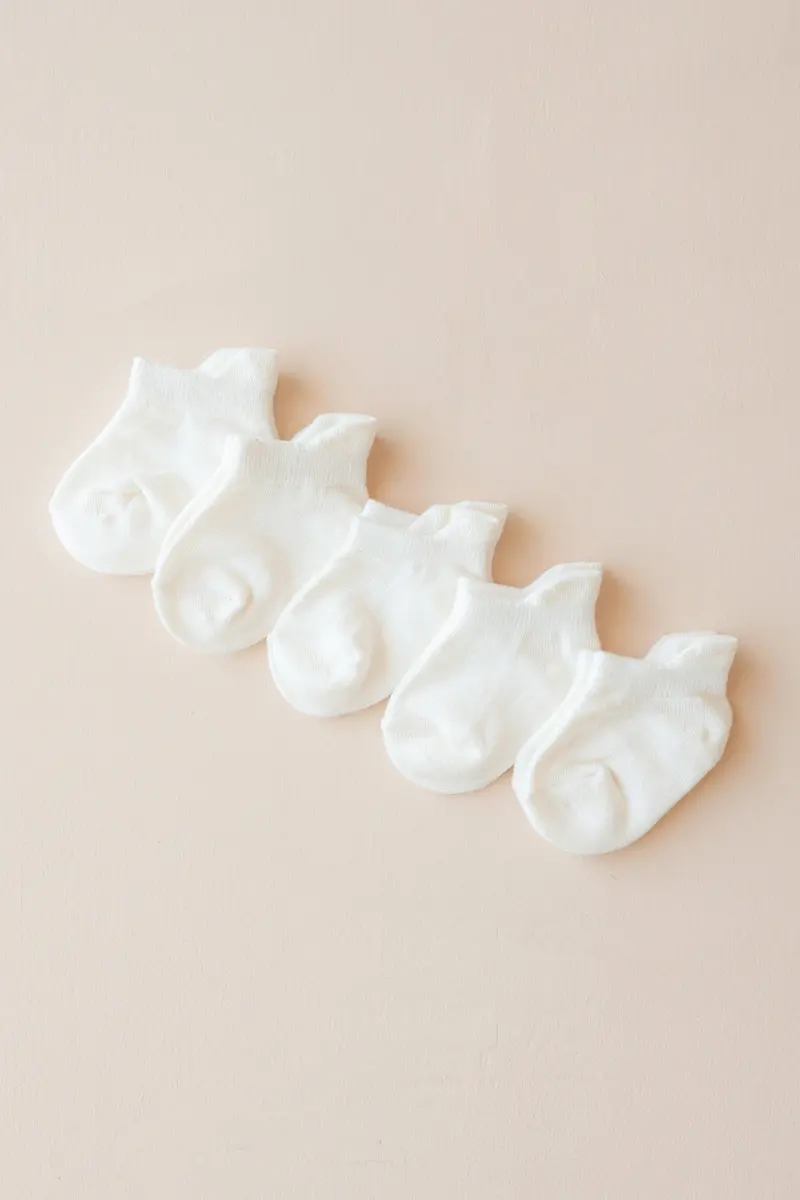 Ankle Socks Combo 5-Pack In Cloud 1