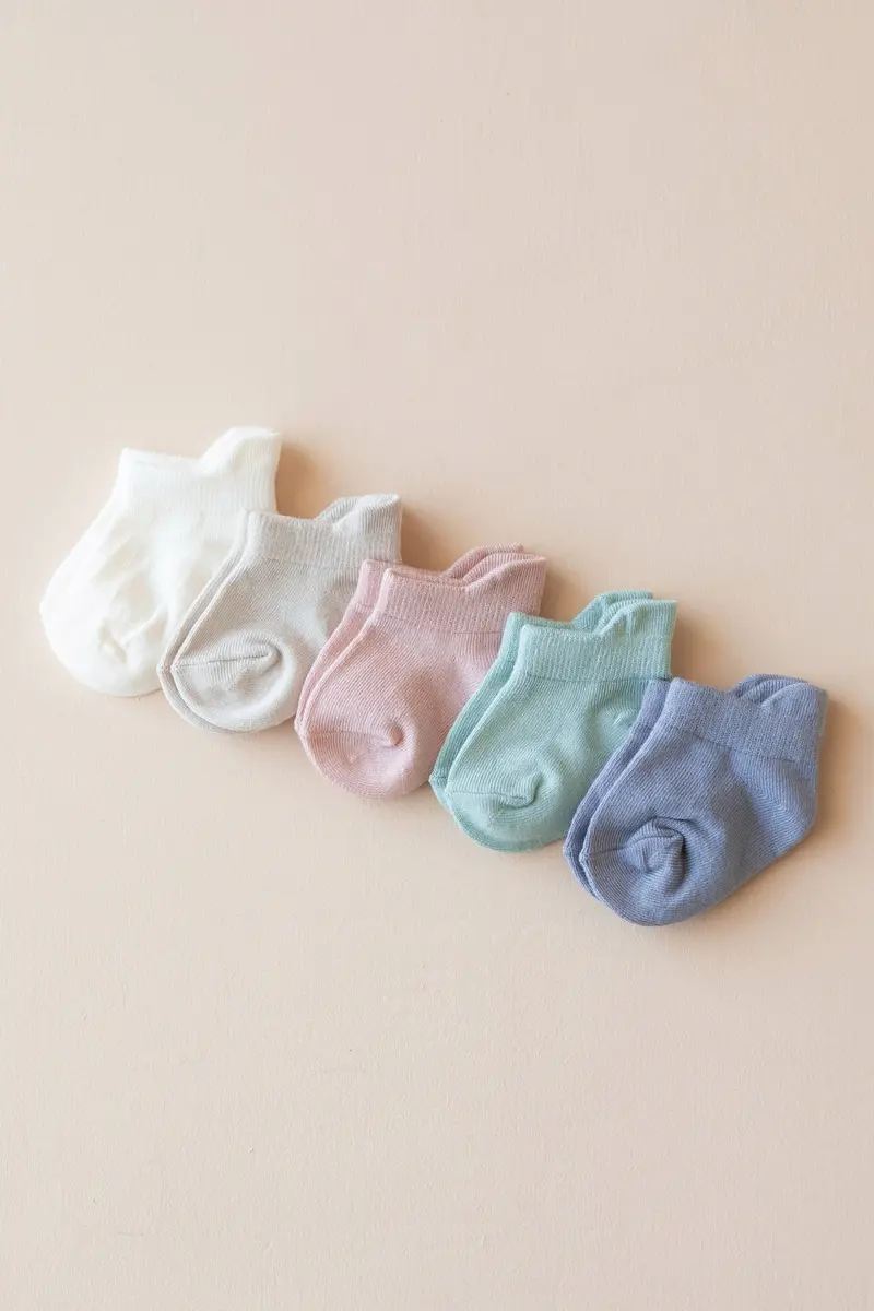 Ankle Socks Combo 5-Pack In Pastel 1