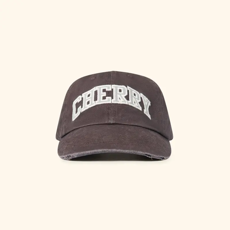 Applique 6 Panel Hat (Chocolate) 1