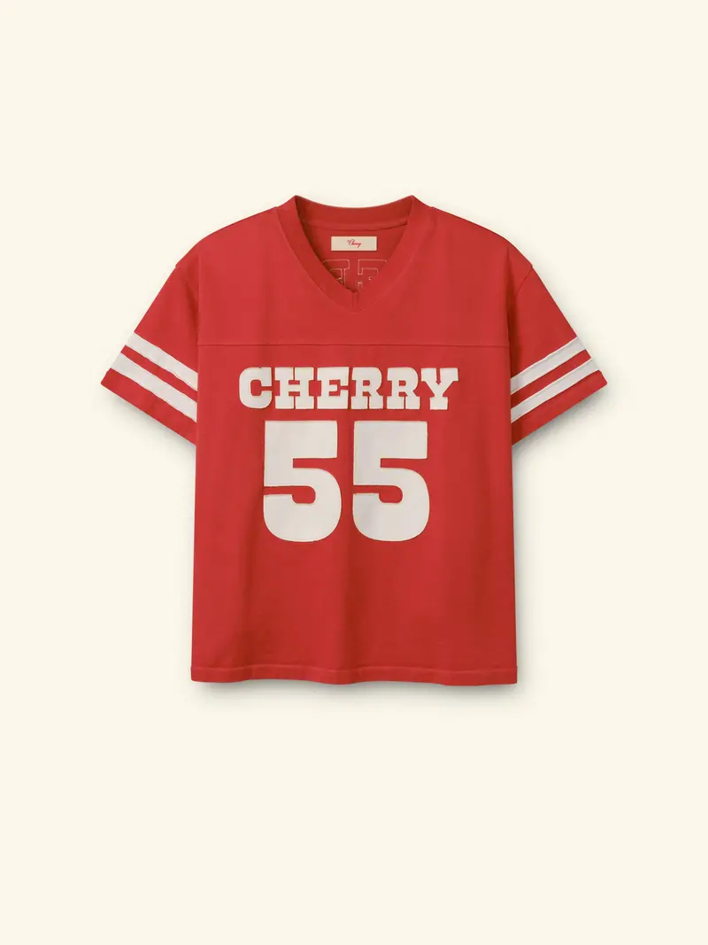 Appliqué Football Jersey (Tomato) 1