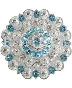 Aqua & Clear Bright Silver Berry Jacket European Crystal 1