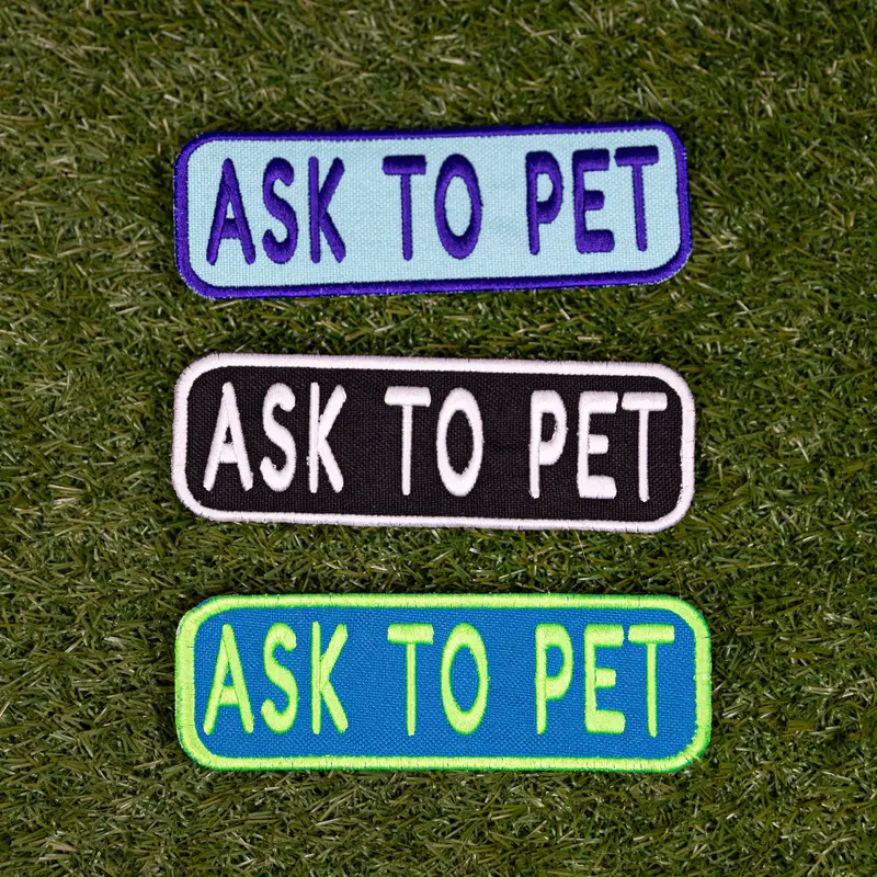 Ask To Pet 2X6 Patch 1