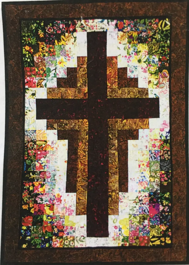 At The Cross - Kit With Pattern  Border Fabric Included (1 Yard ). 1