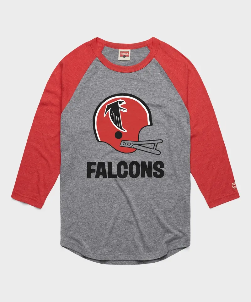 Atlanta Falcons Big Helmet Raglan 1
