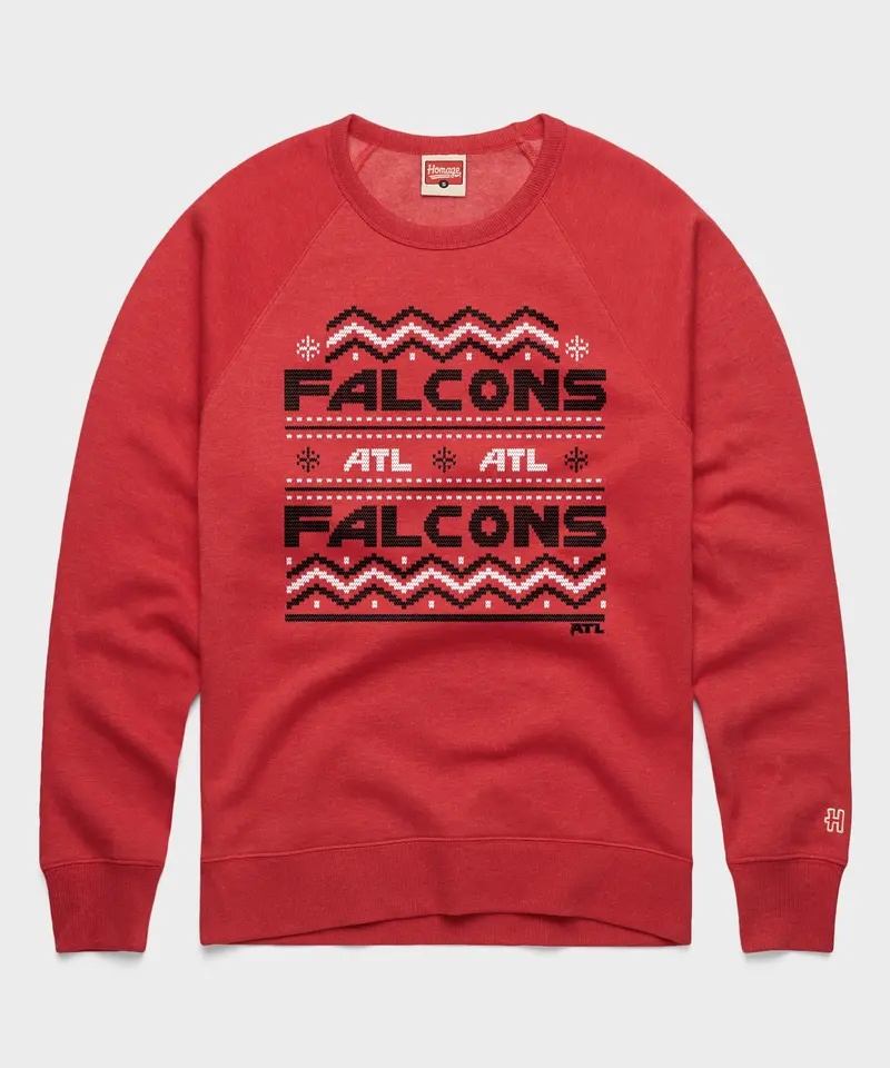 Atlanta Falcons Holiday Crewneck 1