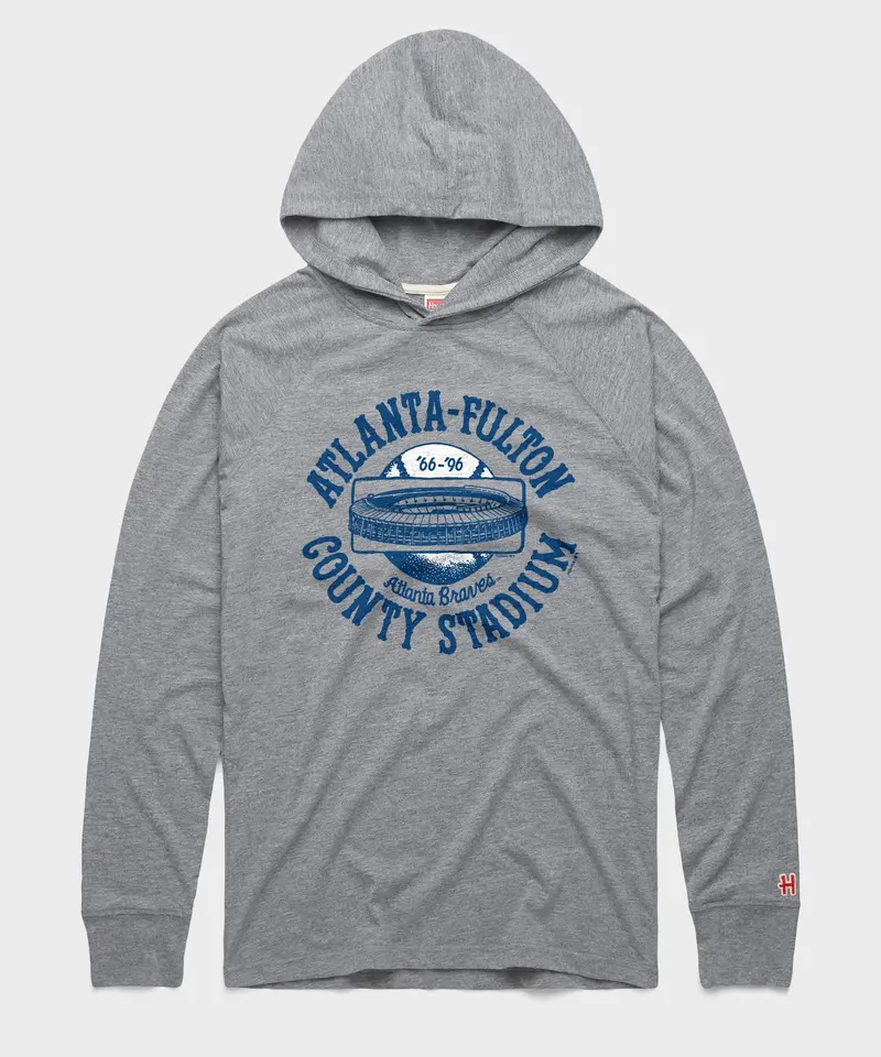 Atlanta-Fulton County Stadium Lightweight Hoodie 1