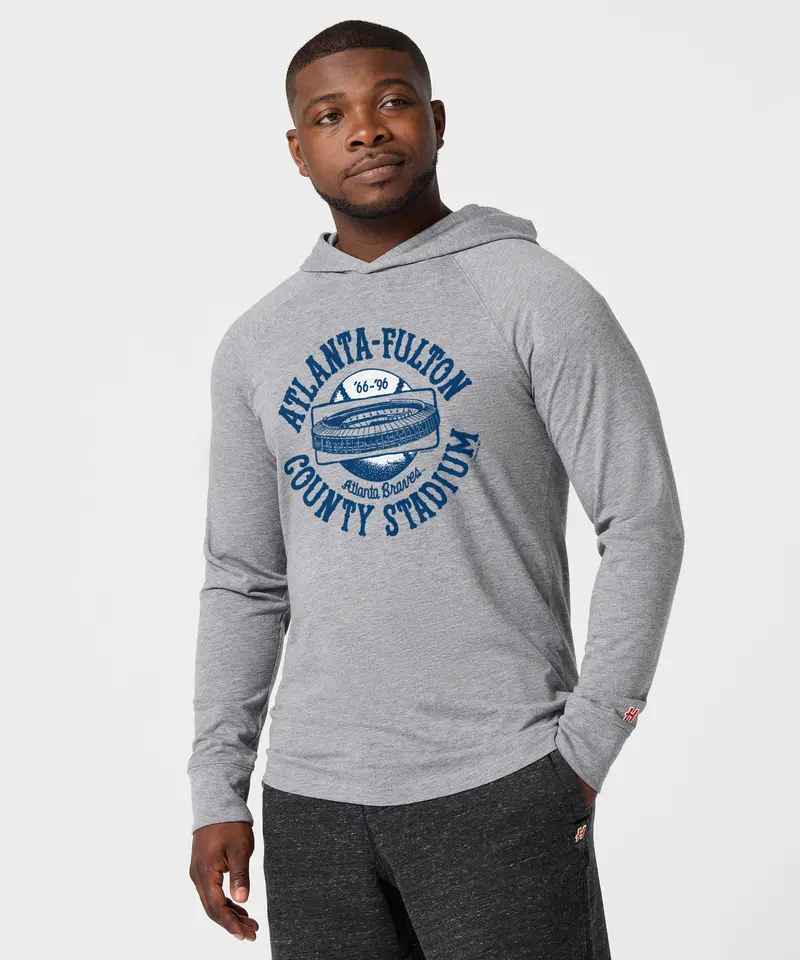 Atlanta-Fulton County Stadium Lightweight Hoodie 3