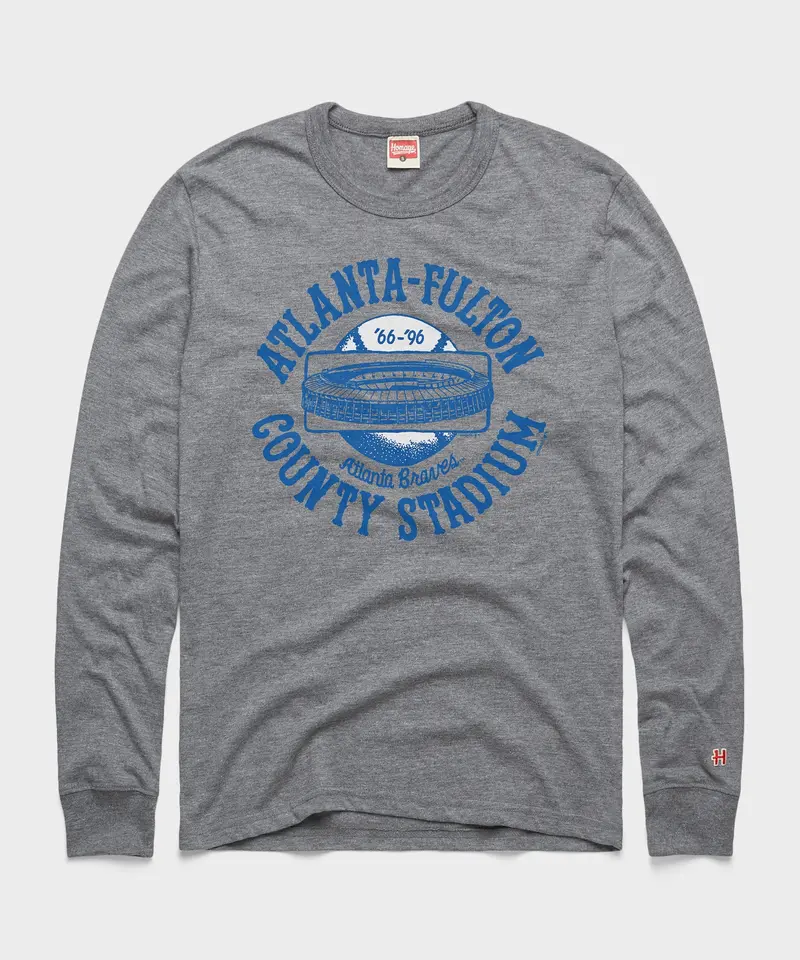 Atlanta-Fulton County Stadium Long Sleeve Tee 1