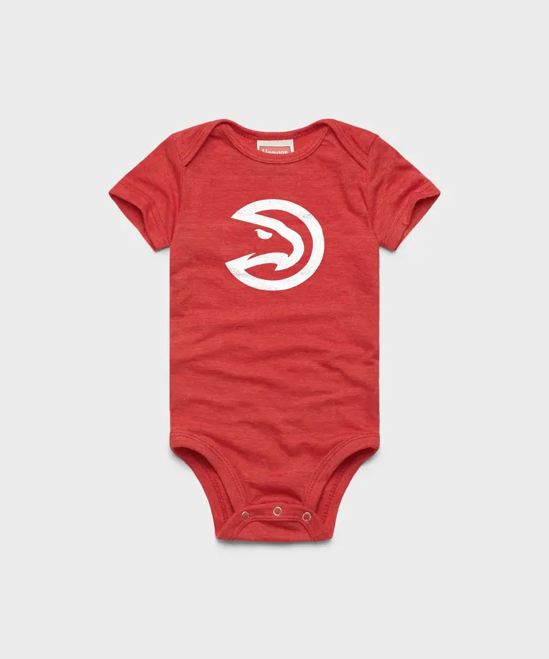 Atlanta Hawks Logo Baby One Piece 1