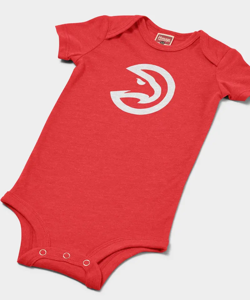 Atlanta Hawks Logo Baby One Piece 2