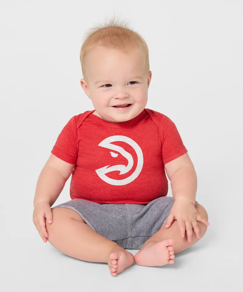 Atlanta Hawks Logo Baby One Piece 3