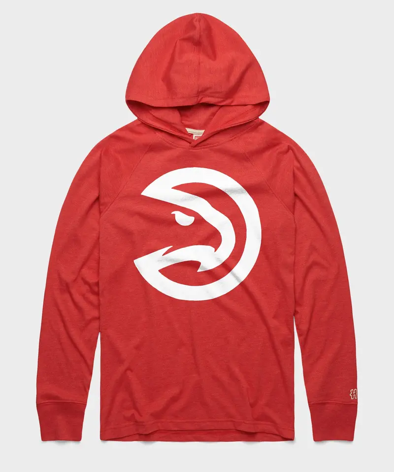 Atlanta Hawks Logo Lightweight Hoodie 1