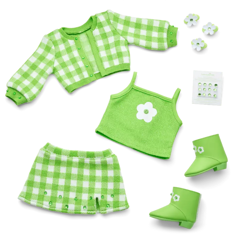 August Peridot Glow Outfit For 18-Inch Dolls 1