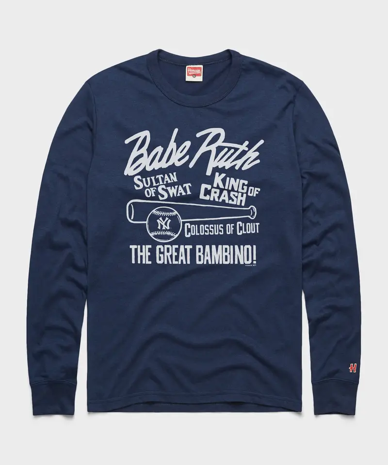 Babe Ruth Nicknames Long Sleeve Tee 1