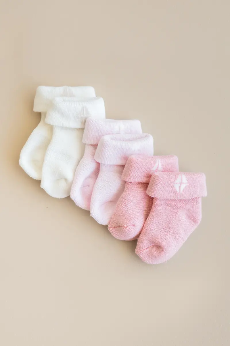 Baby 3-Pack Socks In Pastel 1