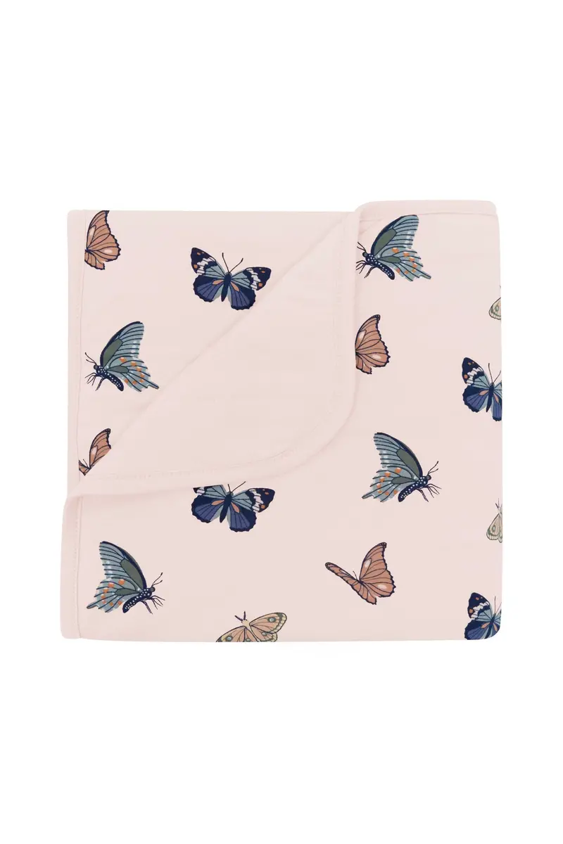 Baby Blanket In Blush Butterfly 1.0 1