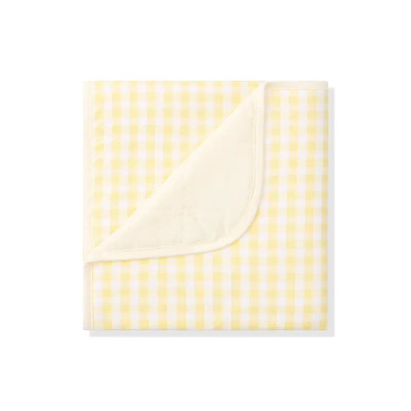 Baby Blanket In Gingham Chamomile 1.0 1