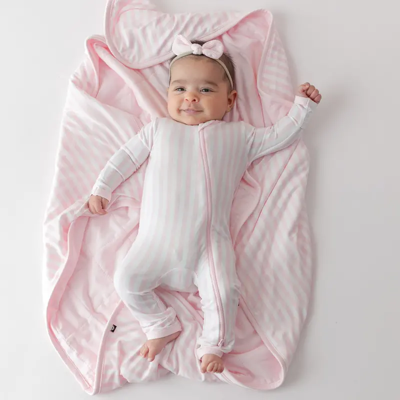 Baby Blanket In Small Sakura Stripe 1.0 1
