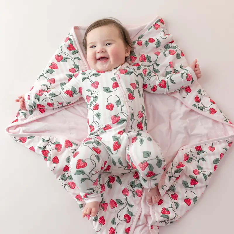 Baby Blanket In Strawberry Fields 1.0 1