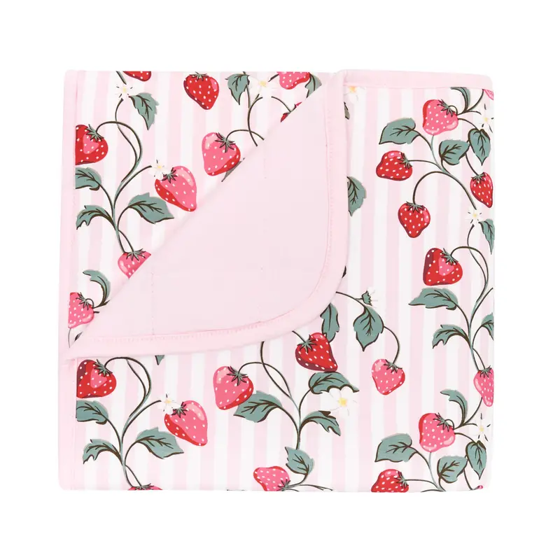 Baby Blanket In Strawberry Fields 1.0 2