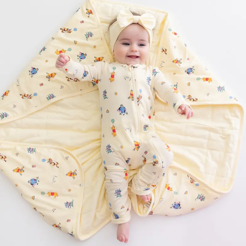Baby Blanket In Winnie The Pooh Celebration 1.0 1