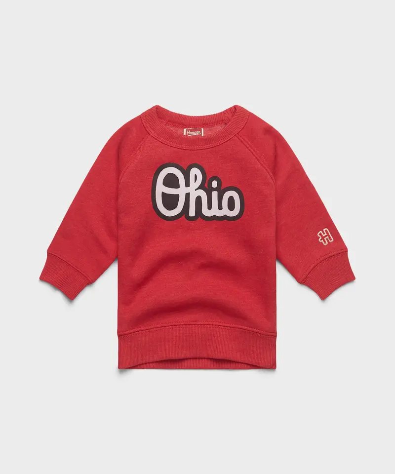 Baby Script Ohio Outline Crewneck 1