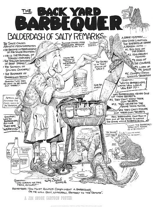 Back Yard Barbequer Poster 1