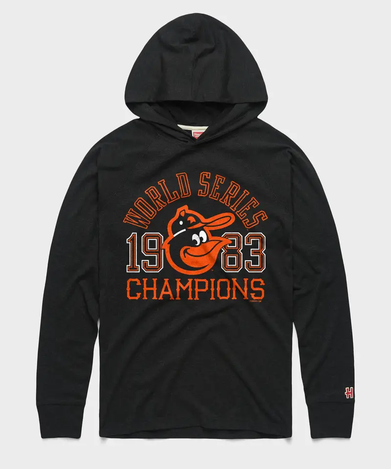 Baltimore Orioles 1983 World Series Champs Lightweight Hoodie 1