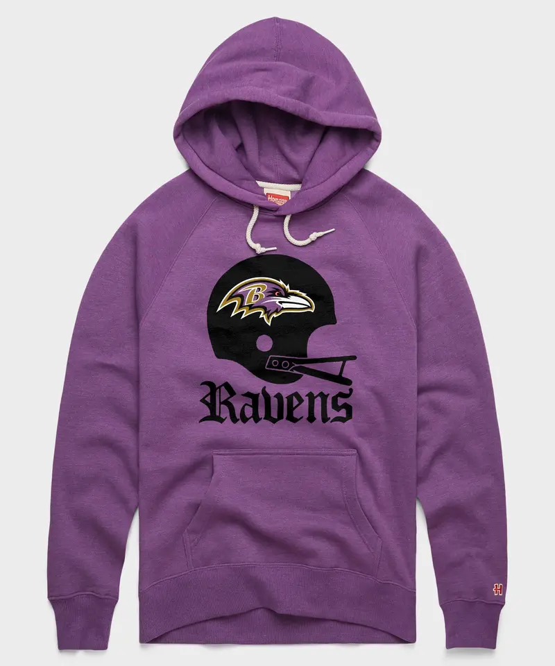 Baltimore Ravens Big Helmet Hoodie 1