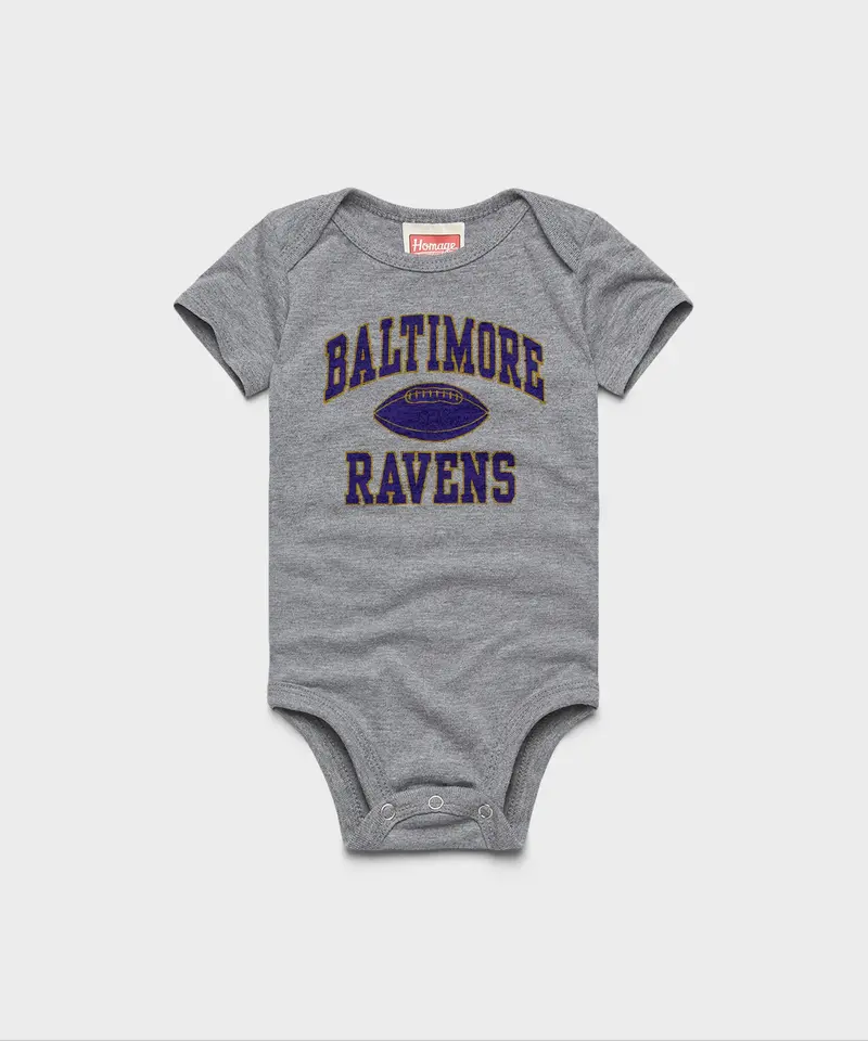 Baltimore Ravens Gridiron Baby One Piece 1