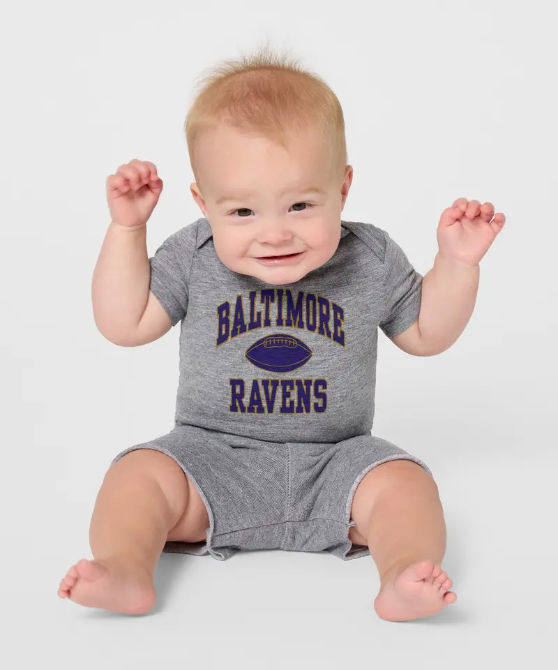 Baltimore Ravens Gridiron Baby One Piece 3