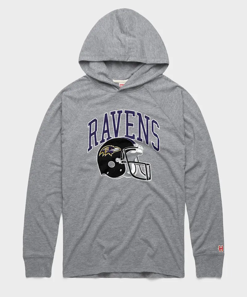 Baltimore Ravens Helmet Lightweight Hoodie 1