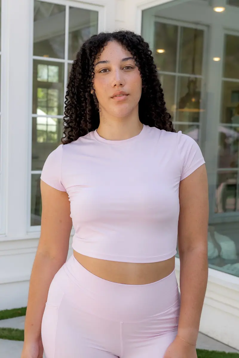 Bamboo Flex Baby Tee In Thistle 1