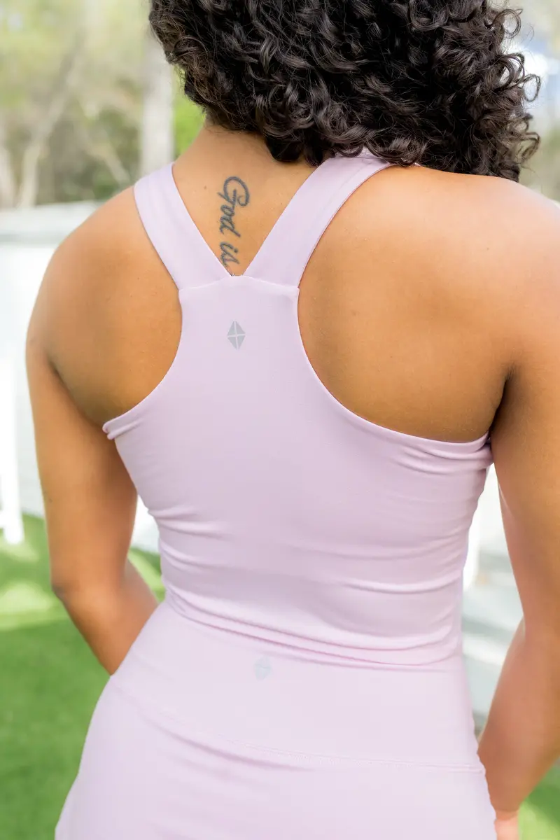 Bamboo Flex Bra Tank In Thistle 2