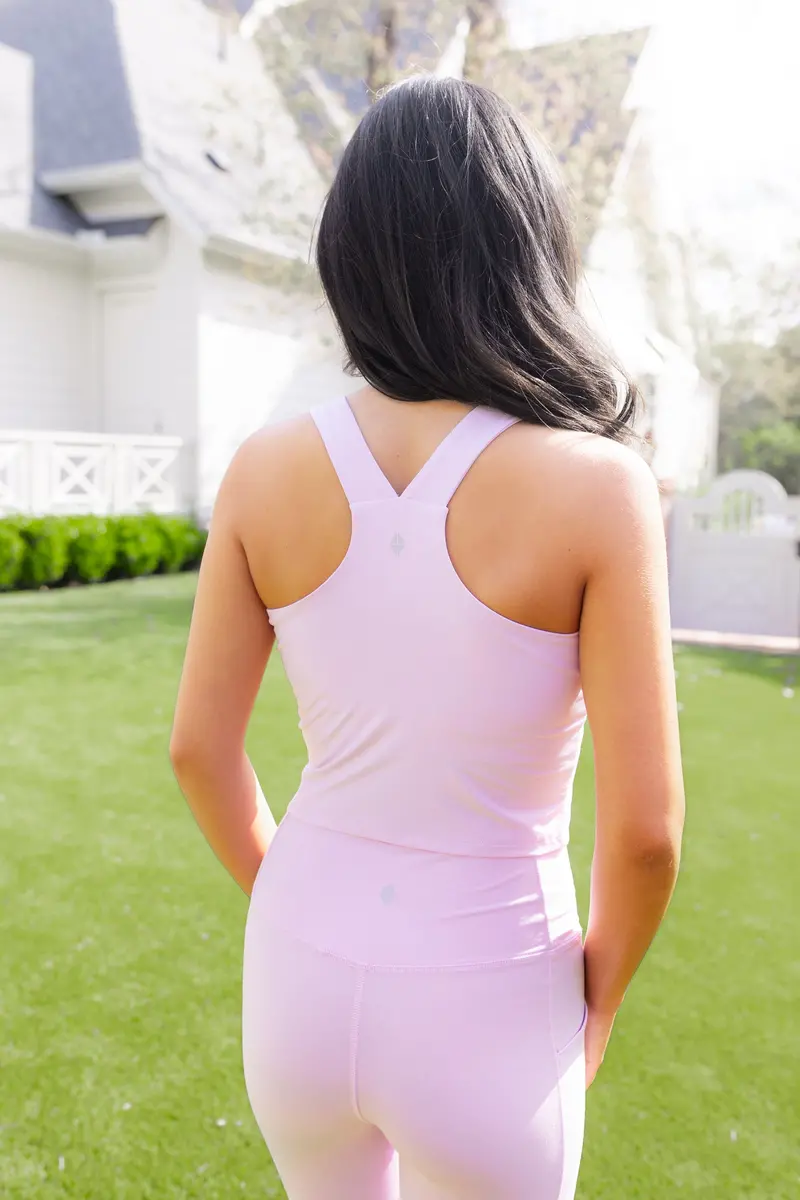 Bamboo Flex Bra Tank In Thistle 4