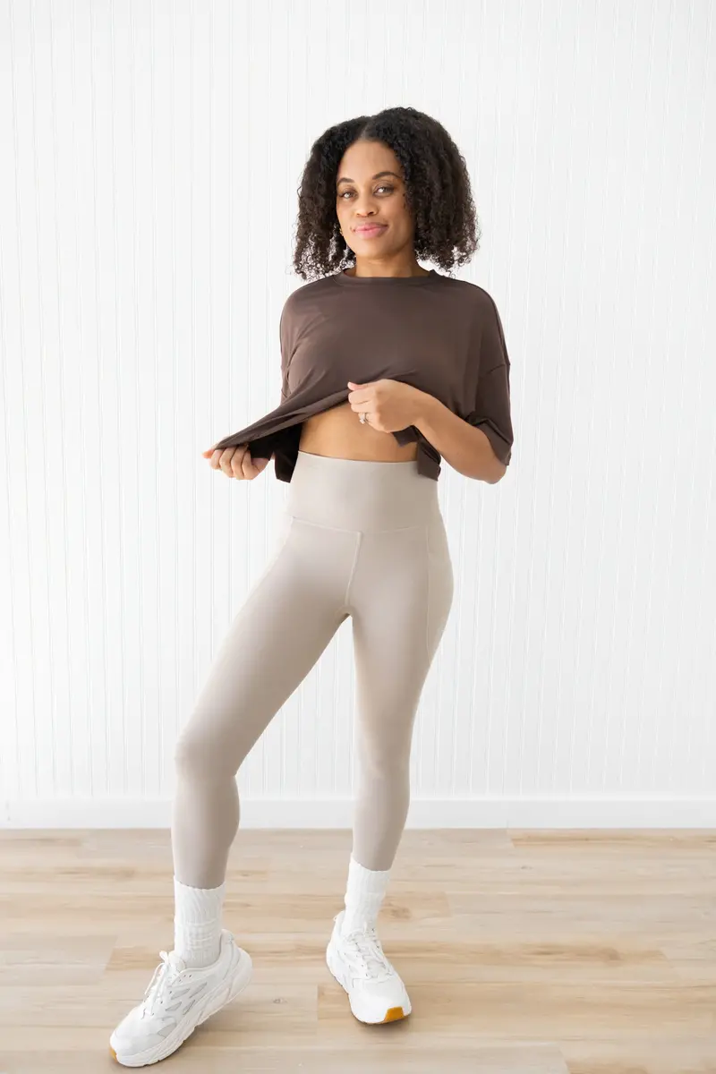 Bamboo Flex Women’S Leggings In Bisque 3