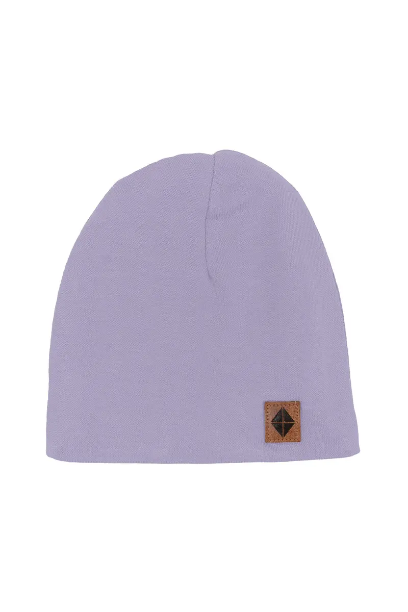 Bamboo Jersey Beanie In Taro 1