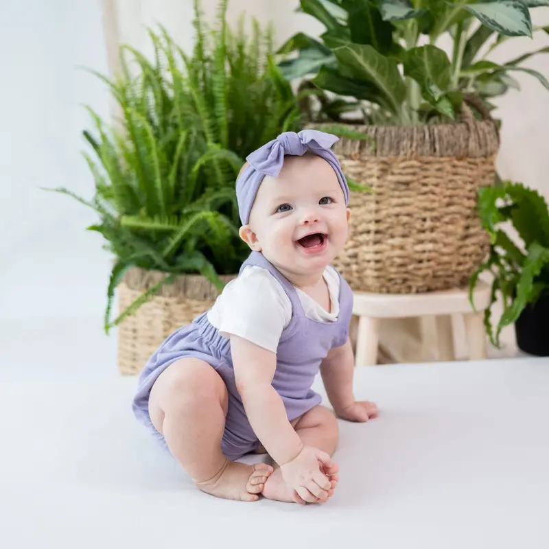 Bamboo Jersey Bubble Overall In Taro 1