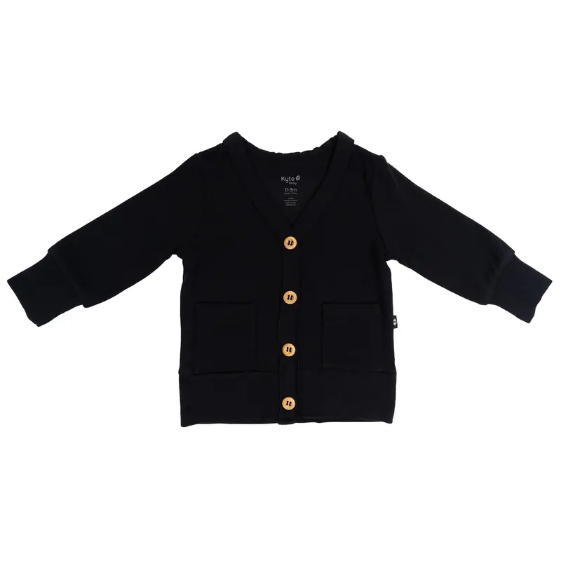 Bamboo Jersey Cardigan In Midnight 1