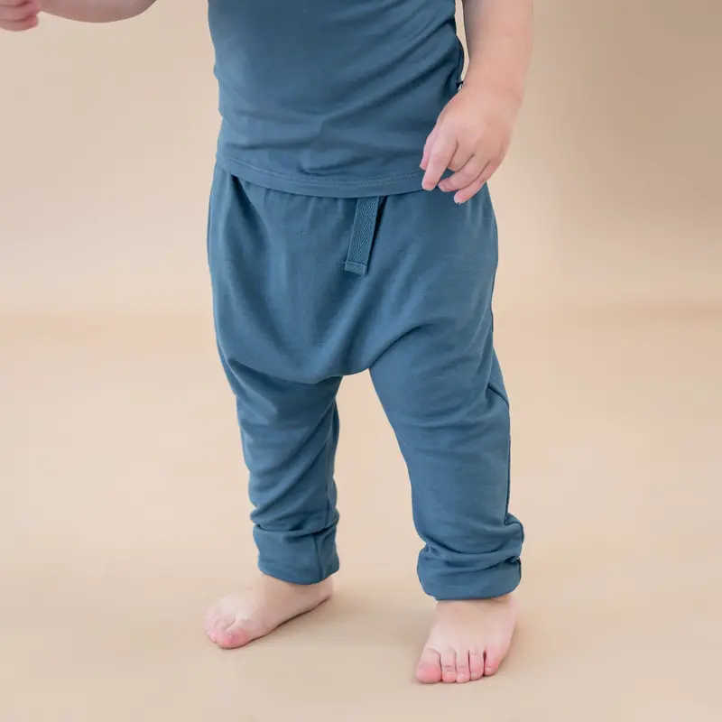 Bamboo Jersey Harem Pants In Atlantic 1