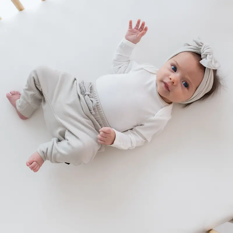 Bamboo Jersey Harem Pants In Oat 1
