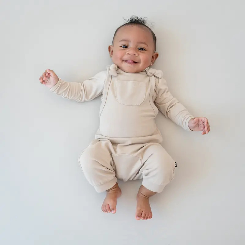 Bamboo Jersey Overall In Bisque 1