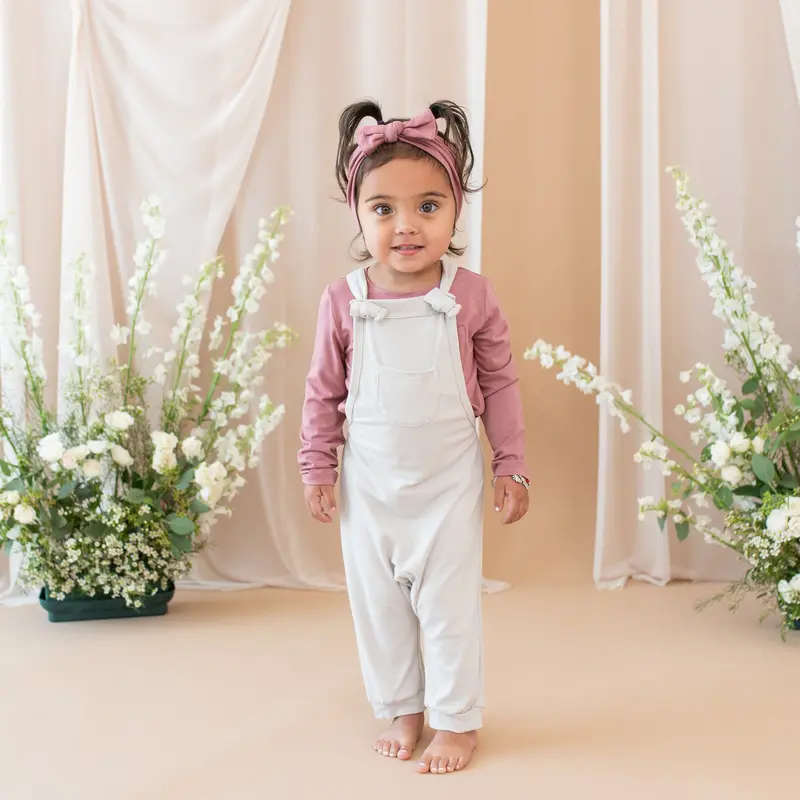 Bamboo Jersey Overall In Oat 1