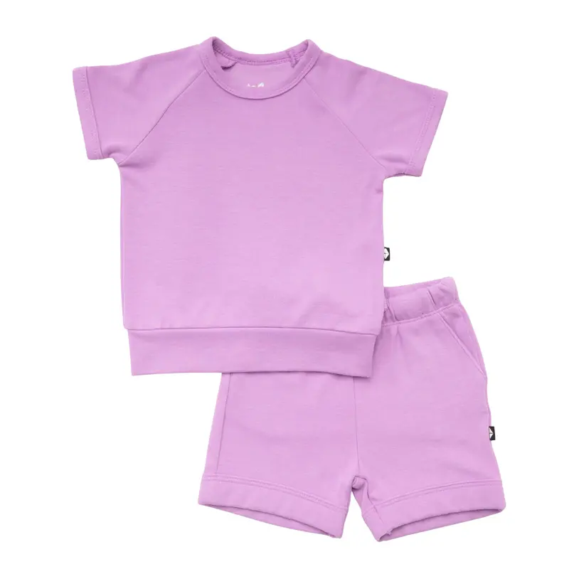 Bamboo Jersey Short Sleeve Jogger Set In Poi 1