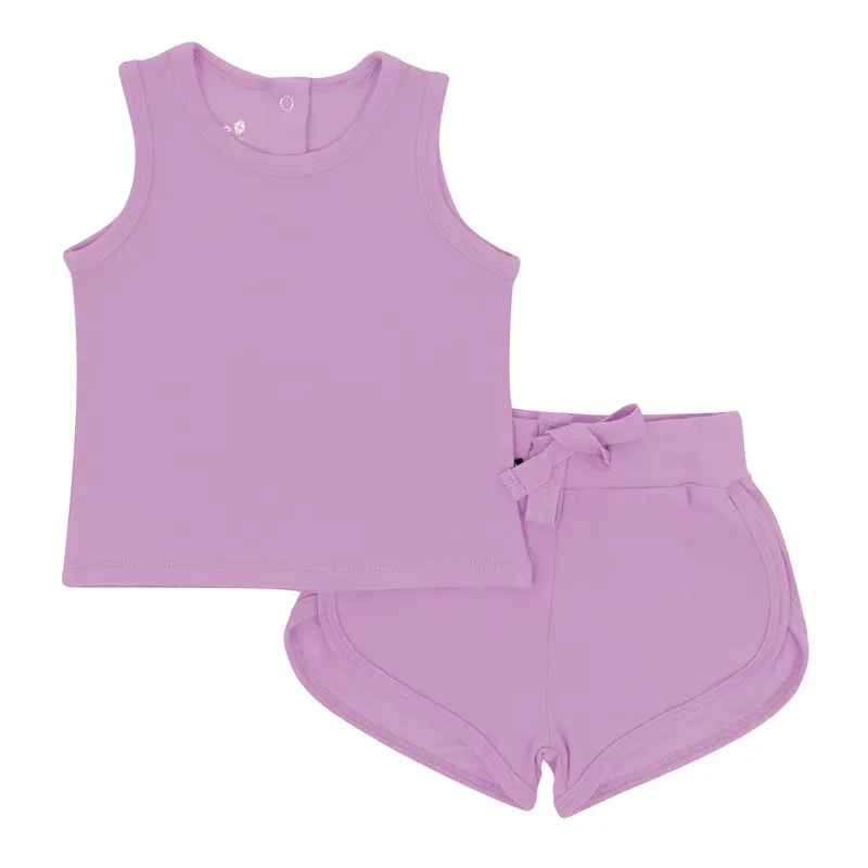 Bamboo Jersey Tank Jogger Set In Poi 1