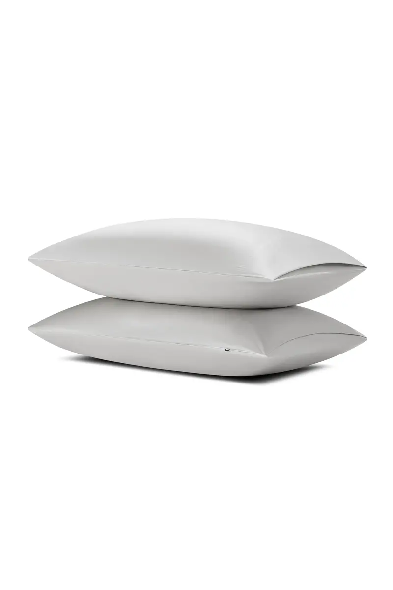Bamboo Sateen Pillowcase Set In Dove Gray 1
